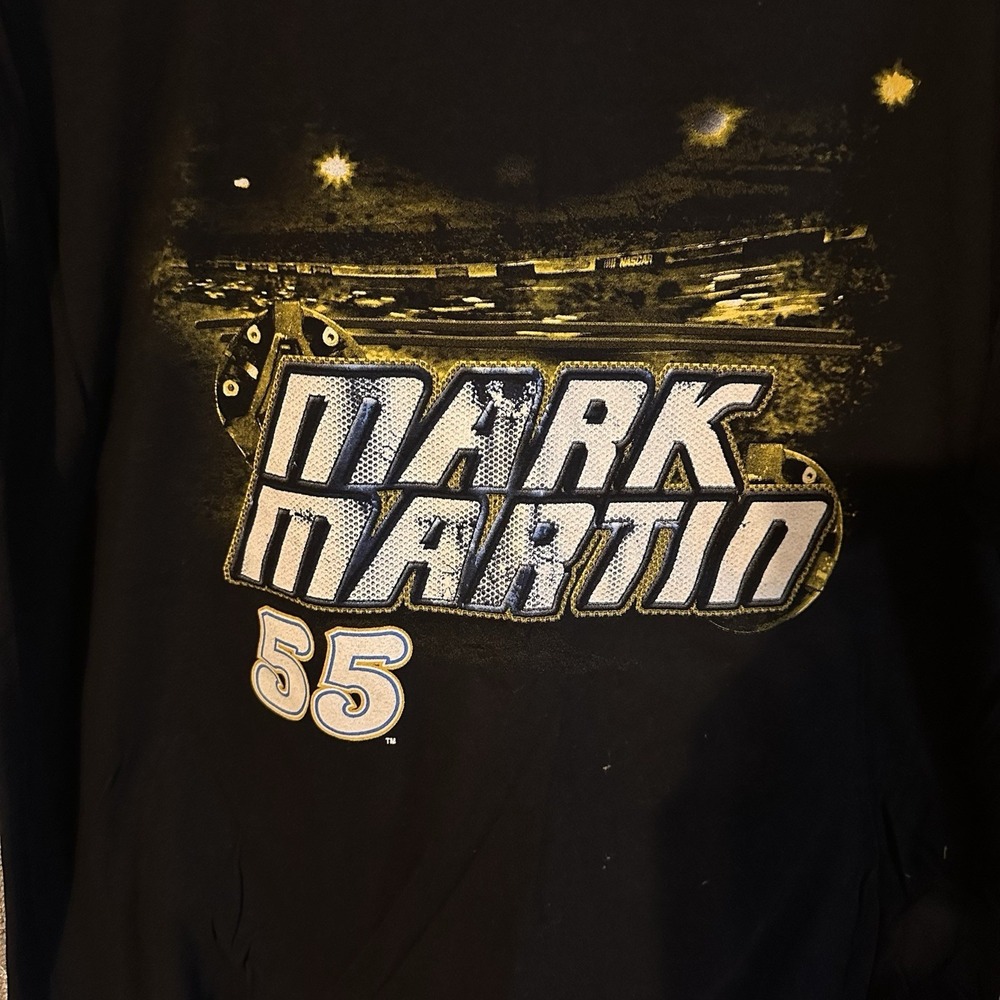 Mark Martin NASCAR Chase Authentics Black Racing T-Shirt Men's XL Vintage Style - Picture 3 of 7